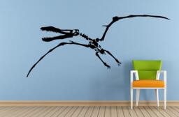 Dinosaur Ancient Reptile Animal Pterosaurs Flying Skeleton Predator Window Or Wall Car Vinyl Peal & Stick Removable Sticker Decal L1506 - thumbnail 1