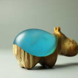 Duo Hippopotamus Sculpture - 31 - thumbnail 4