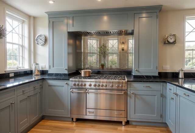 Kitchen Backsplash Vintage Mirror Tiles With Distressed Finish - image 1