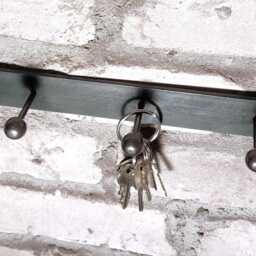 Handcrafted Wall-Mounted Coat Rack Made Of Flat Steel - Minimalist Wall Hook Industrial Hallway 60 cm - thumbnail 4