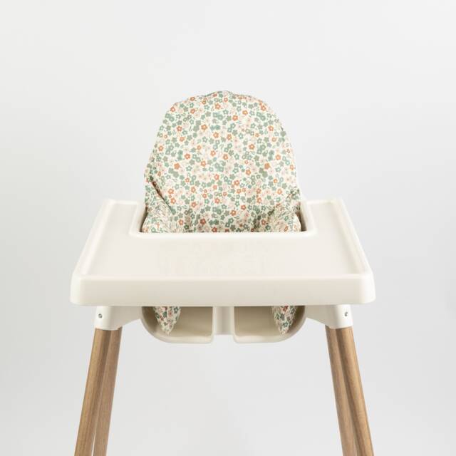 Wipeable Cushion Cover For Ikea Antilop Highchair - Ditsy Floral - image 1
