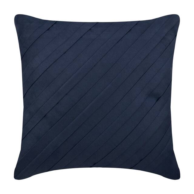 "Decorative Navy Blue Euro Size Pillow Cover 24""x24""/26""x26" - image 1