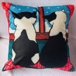 Cats Print, Decorative Pillow Covers - thumbnail 3