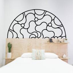 Minimalist Mandala Wall Decal Geometric Sacred Geometry Art - thumbnail 2