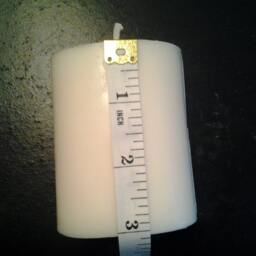 Watermelon Scented Soy Pillar Candle - thumbnail 3