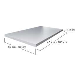 45cm , 50cm , 55cm, 60cm Or Any Size Between. Deep Wall Shelves Sandy Grey, White, Oak Colour. Various Lengths & Depths Customer - thumbnail 1
