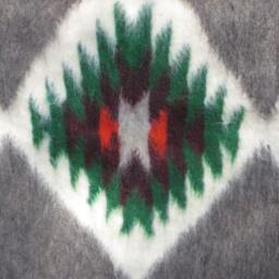 Handmade Wool Blanket Tribal Aztec Rug, Southwestern Cabin Decor - thumbnail 4