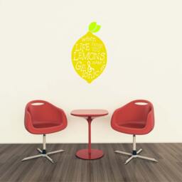 Gin & Tonic Lemon Wall Sticker Kitchen Bar Art - thumbnail 3