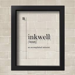 Transparent Tattooist Gift Inkwell Definition Tattoo Studio Decor Wall Art Funny Poster Dictionary Scandinavian - thumbnail 2