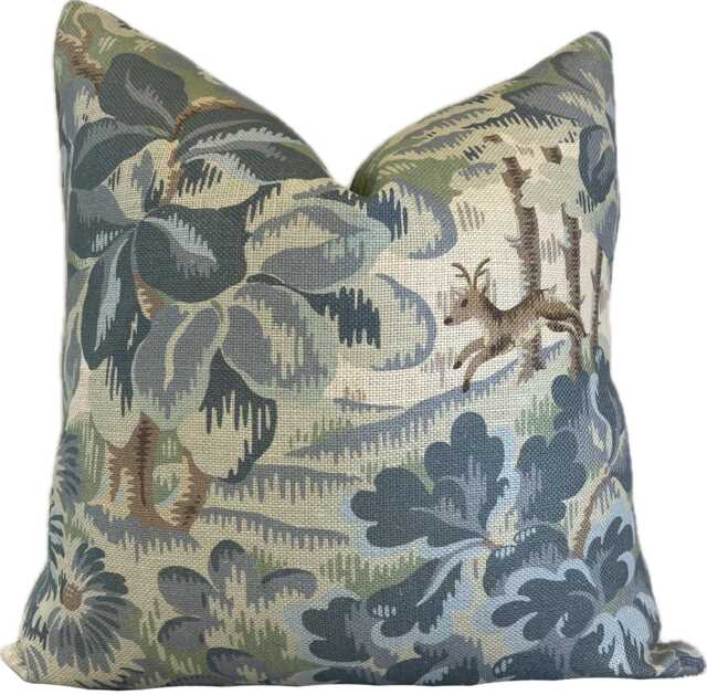 Cowtan & Tout Hawthorne Blue Cushion Cover Pillow Double Sided - image 1
