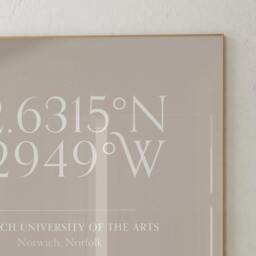 Custom Landscape Coordinates Print Office Wall Art Retirement Gifts 21st Birthday Gift Neutral New Home - thumbnail 3
