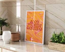 Motivational Morning Quote Wall Art Print Kitchen Decor Funny Coffee Breakfast Artwork Home Office Piece Modern Typography Gallery Gift - thumbnail 1