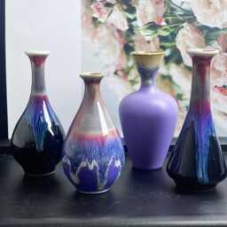 Unique Miniature Vase Desk Decor Gifts For Mom, Cute Mini Mommy Pot Handmade Tiny Pottery, Keepsake Small Flower Gift Her - thumbnail 3