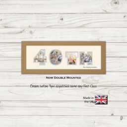 40Th Photo Frame Anniversary Number Ruby Wedding Special Gift 862A By Photos in A Word - thumbnail 1