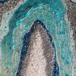 Silver & Turquoise Goede Art Canvas - thumbnail 3