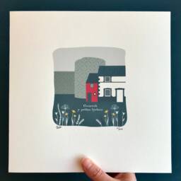 Print Gwnewch Y Pethau Bychain, Do The Little Things, Cymraeg, Welsh Print, Conwy, Smallest House, Ty Lleiaf - thumbnail 1