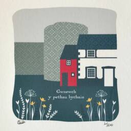 Print Gwnewch Y Pethau Bychain, Do The Little Things, Cymraeg, Welsh Print, Conwy, Smallest House, Ty Lleiaf - thumbnail 2