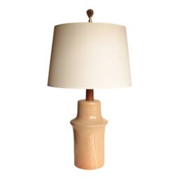 Gold Gilded Picasso Jasper Lamp Finials On Brass Hardware - A Matching Pair - thumbnail 2