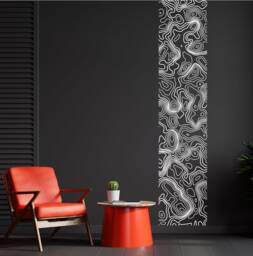 Sale Topography Map Wall Decal Abstract Contour Line Pattern - thumbnail 1