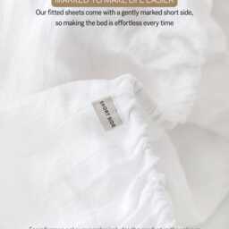 Forest Green Striped Linen Fitted Sheet - Stonewashed European Flax Deep Pocket Option Breathable Cooling Eco Friendly Bedding - thumbnail 3