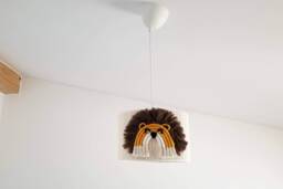 Lion Lampshade Boho Macrame Safari Nursery Light - thumbnail 1