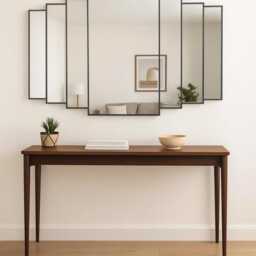Large Modern Rectangle Over Mantle Art Deco Wall Mirror - thumbnail 3
