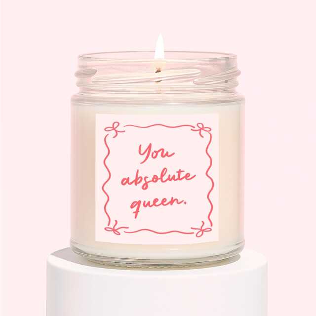 Friend Candle Gift - Best Gifts For Her You Absolute Queen - image 1