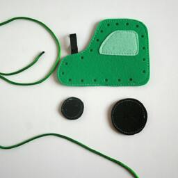 Zooming Lacing Cards, Felt Car Tractor Rocket, Transport Transportation, Gift For A Boy, Fine Motor Skills Training, 6-12cm, Set Of 3 - thumbnail 2