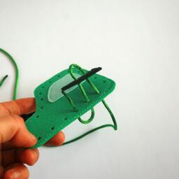 Zooming Lacing Cards, Felt Car Tractor Rocket, Transport Transportation, Gift For A Boy, Fine Motor Skills Training, 6-12cm, Set Of 3 - thumbnail 3