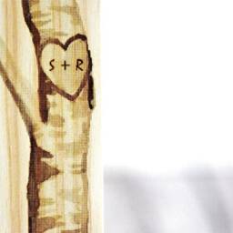 Personalized Engagement Picture Frame Engraved Pine Wood, 4x6 Photo - thumbnail 2