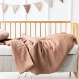 Baby & Toddler Linen Bedding. Duvet Cover in Many Sizes For Kids. Pillowcase Eco Friendly Kids Bedding - thumbnail 3
