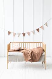Baby & Toddler Linen Bedding. Duvet Cover in Many Sizes For Kids. Pillowcase Eco Friendly Kids Bedding - thumbnail 1