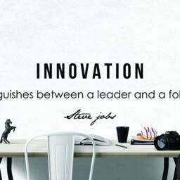 steve Jobs Innovation Inspirational Motivational Wall Decal Quote Art For Home Living Room Office Decor Decorations 48x13 In - thumbnail 2