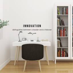 steve Jobs Innovation Inspirational Motivational Wall Decal Quote Art For Home Living Room Office Decor Decorations 48x13 In - thumbnail 3