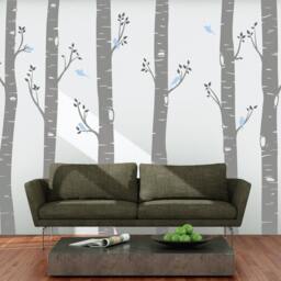 Large Birch Tree Wall Sticker Decals Living Room Vinyl - thumbnail 2