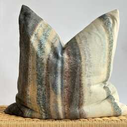 Brown Tribal Hemp Hand Woven Natural Dye Color Pillow Cover - thumbnail 1