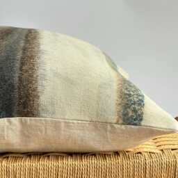 Brown Tribal Hemp Hand Woven Natural Dye Color Pillow Cover - thumbnail 3