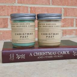 Christmas Past - A Carol Book Candle Scent Inspired Literary Gift For Reader Bookworm - thumbnail 3