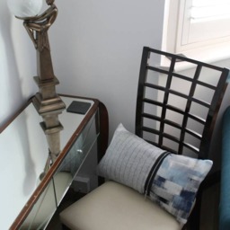 Grey Striped Wool Cushion Cover Oblong Decorative Pillow, 50x30cm - thumbnail 2