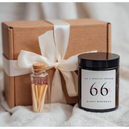 Friend 66Th Birthday Candle Gift Set Box Gifts Present Friends - thumbnail 3