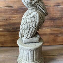 stone Garden Large Pelican Bird On Plinth Detailed Gift Ornament - thumbnail 2