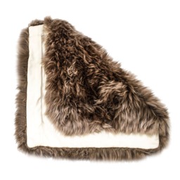 Sheep Skin Pillow Cover 15x15 In - thumbnail 3