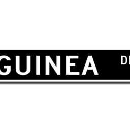 Guinea Sign, Wall Decor, Gift, Souvenir Keepsake, Souvenir, Custom Quality Metal Sign - thumbnail 2