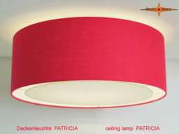 Red Ceiling Lamp Of Linene Patricia Light With Diffuser