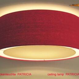 Red Ceiling Lamp Of Linene Patricia Light With Diffuser - thumbnail 3