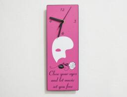Phantom Of The Opera Quotes - Close Your Eyes & Let Music Set You Free -Wall Clock - thumbnail 1