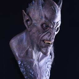 Latex Gargoyle Display Movie Quality Paint, Acrylic Eyes - thumbnail 3