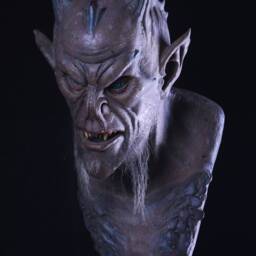 Latex Gargoyle Display Movie Quality Paint, Acrylic Eyes - thumbnail 2