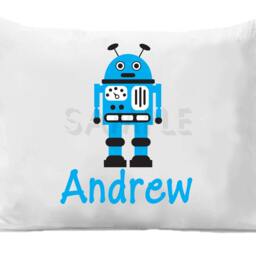 Robot Pillowcase Personalized Pillow Case - thumbnail 2