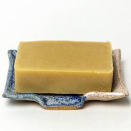 Handmade Ceramic Blue & White Spiral Soap Dish - thumbnail 2